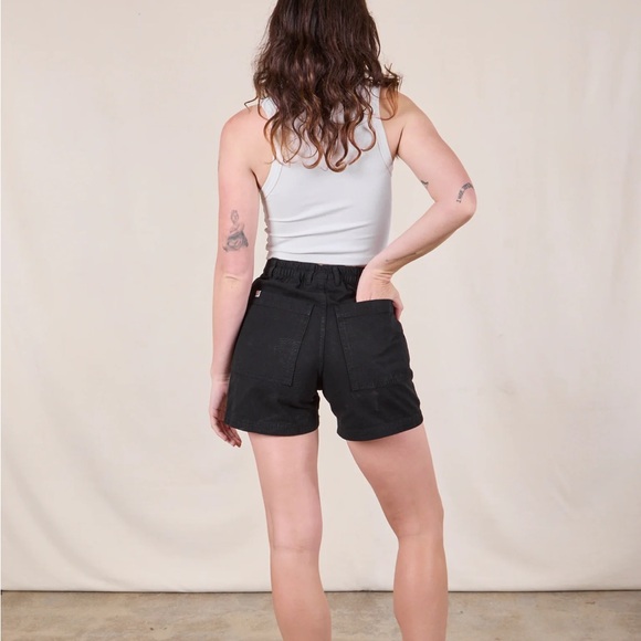 Big Bud XS Work Shorts in Black / High Waist Black Denim Shorts - Picture 3 of 6